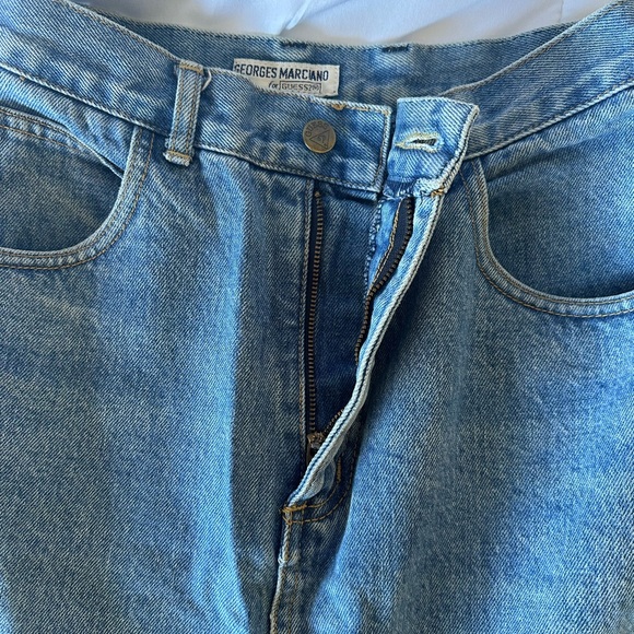 Vintage 80s/90s Georges Marciano for Guess High-Waisted Denim Skirt - Picture 5 of 10